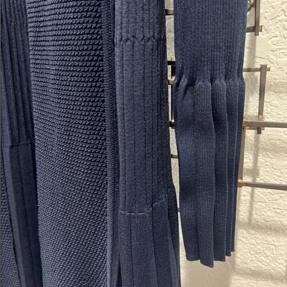 Elegant long Cardigan, by First Orme, Navy Blue - Picture 3 of 9